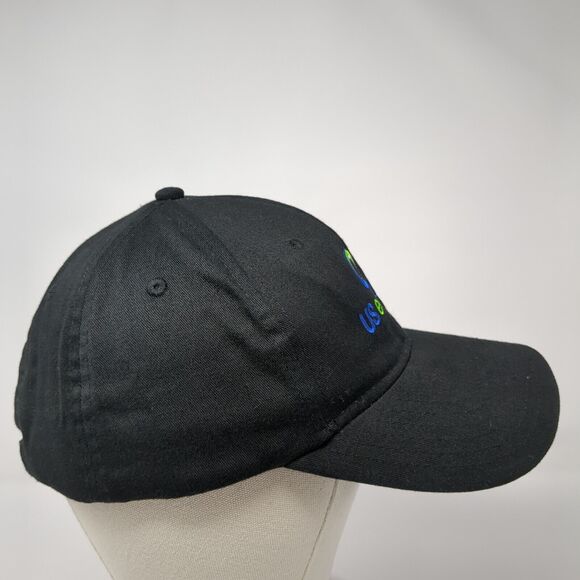 US Ecology Slideback Hat Black One Size Adjustable Embroidered 6 Panel Otto - Picture 4 of 9